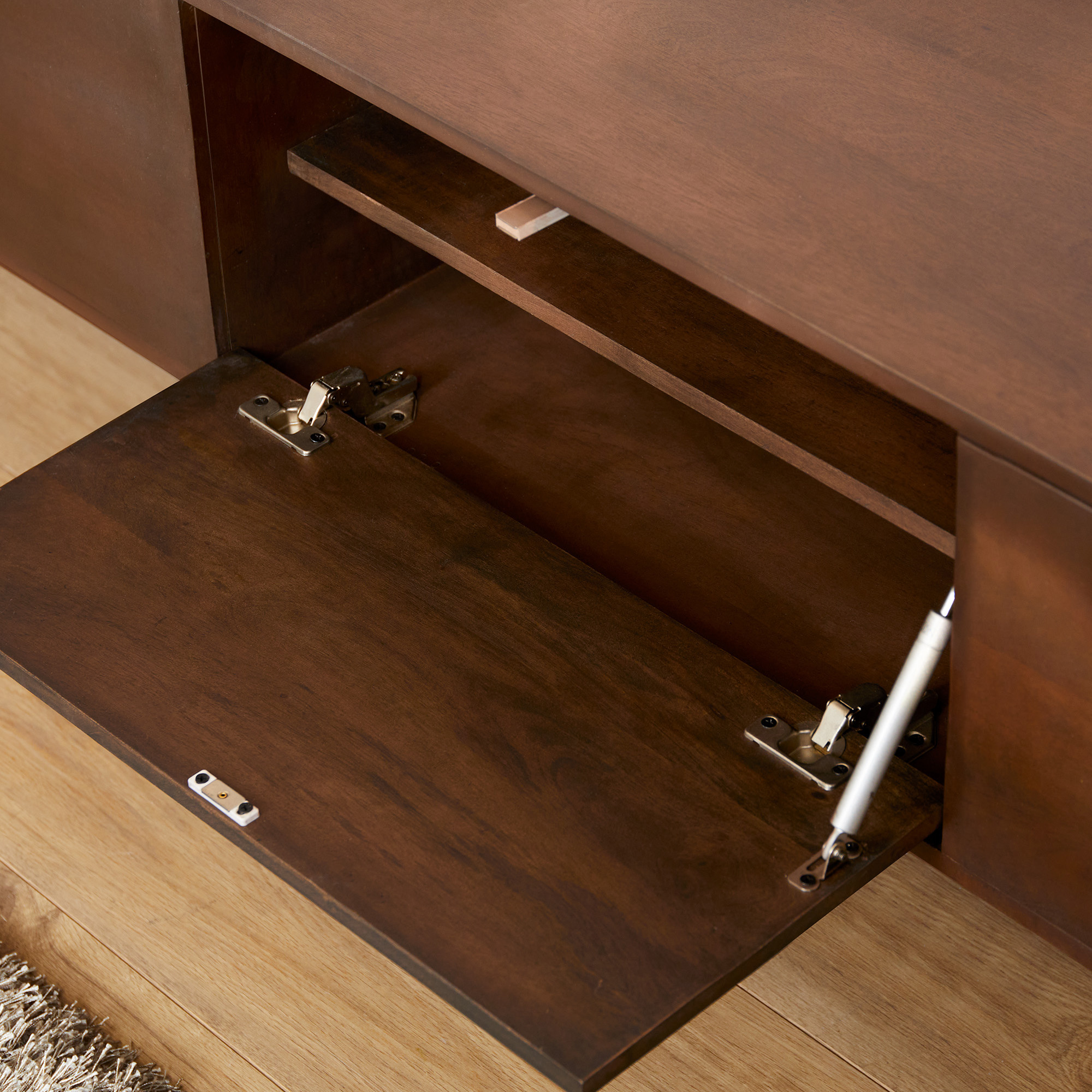 Starfurn - Zwevend tv meubel Vision Walnut - 120 cm