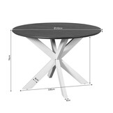 Starfurn - Eettafel Madison - Bruin - 150x150x76 cm