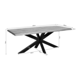 Starfurn - Boomstamtafel Denver - 220 cm