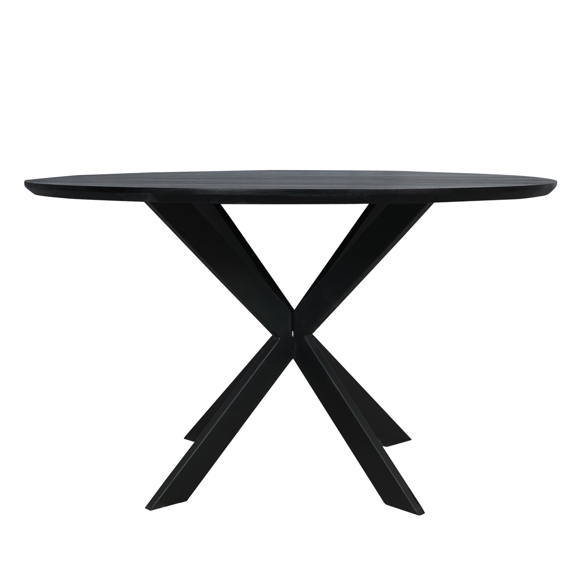 Starfurn - Eiken eettafel Ferris - Rond 130 cm - Zwart