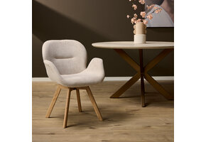 Starfurn - Eetkamerstoel Jesse - Beige - Set van 2