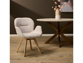 Starfurn - Eetkamerstoel Jesse - Beige - Set van 2