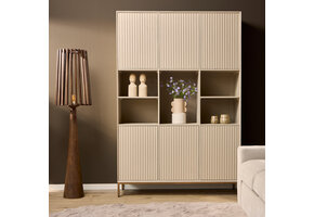 Starfurn - Vakkenkast Madison - Beige - 45x135x200 cm