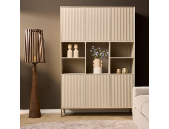 Starfurn - Vakkenkast Madison - Beige - 45x135x200 cm