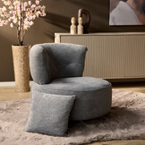 Starfurn - Fauteuil Fien - Grijs - 9x81x86 cm