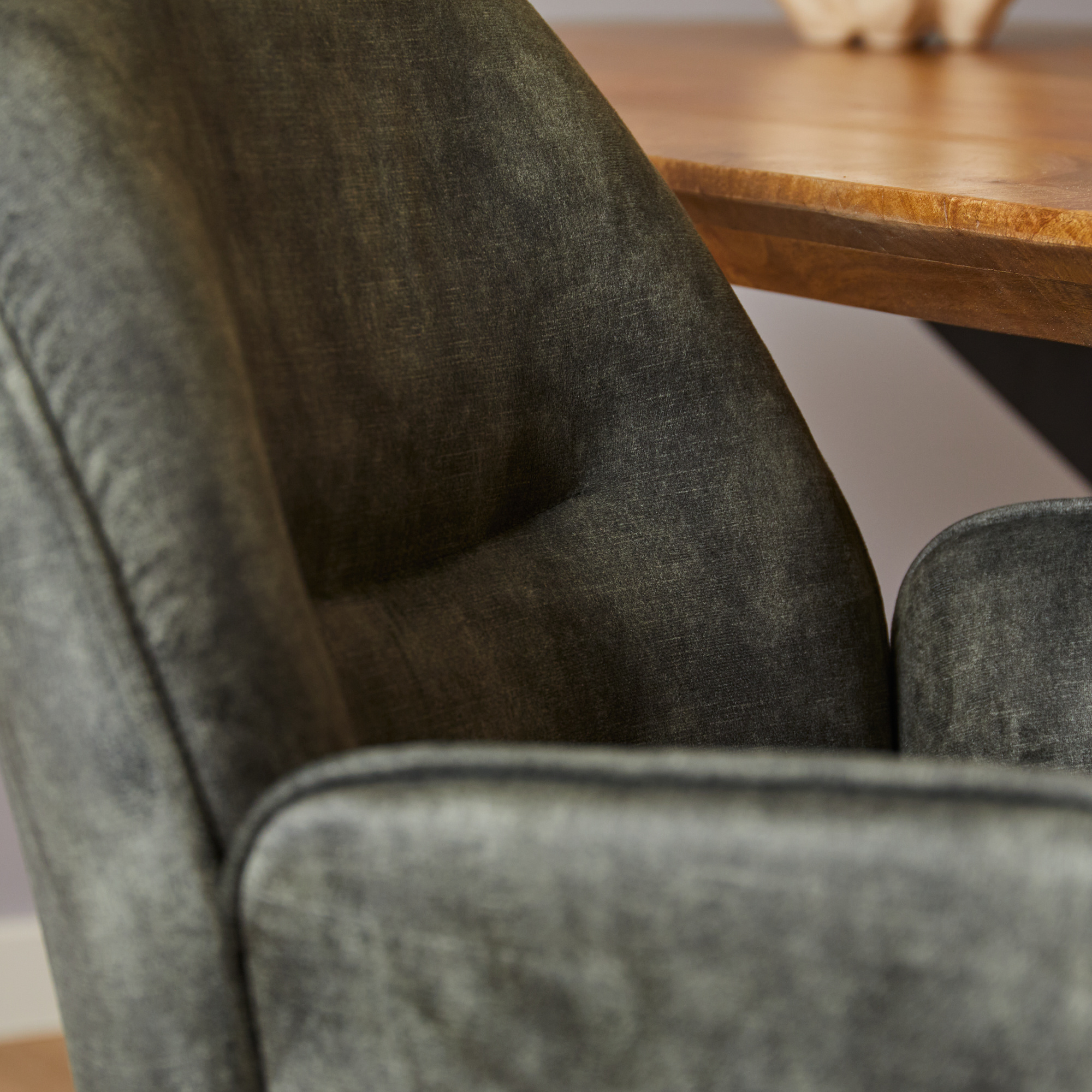 Starfurn - Eetkamerstoel Nova - Hunter Green - Met armleuning - Set van 2