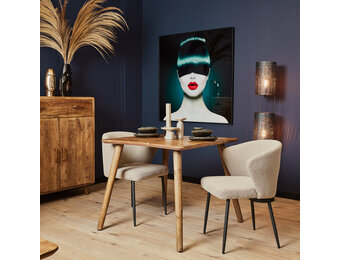 Starfurn - Eettafel Omaha - Bruin - 90x90x76 cm