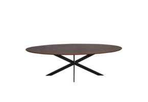 Starfurn - Eiken eettafel Ferris - Ovaal 240 cm - Walnoot