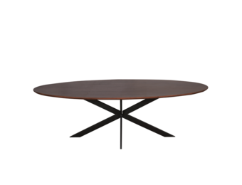 Starfurn - Eiken eettafel Ferris - Ovaal 240 cm - Walnoot