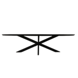 Starfurn - Eettafel Brandy - Zwart - 120x300x76 cm