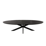 Starfurn - Eettafel Brandy Black - 300 cm - Ovaal