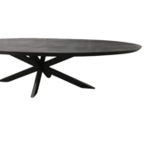 Starfurn - Eettafel Brandy - Zwart - 120x300x76 cm