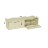 Starfurn - Zwevend tv meubel Madison Sand - 120 cm