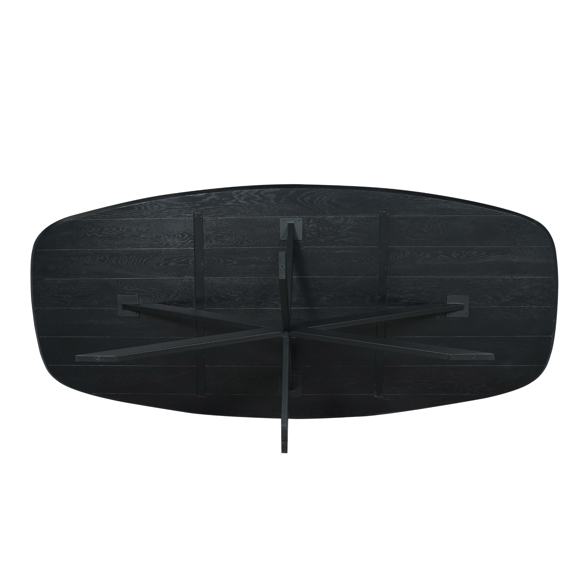 Starfurn - Eiken eettafel Ferris - Deens Ovaal 200 cm - Zwart