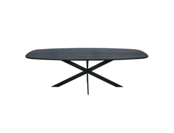 Starfurn - Eiken eettafel Ferris - Deens Ovaal 240 cm - Zwart