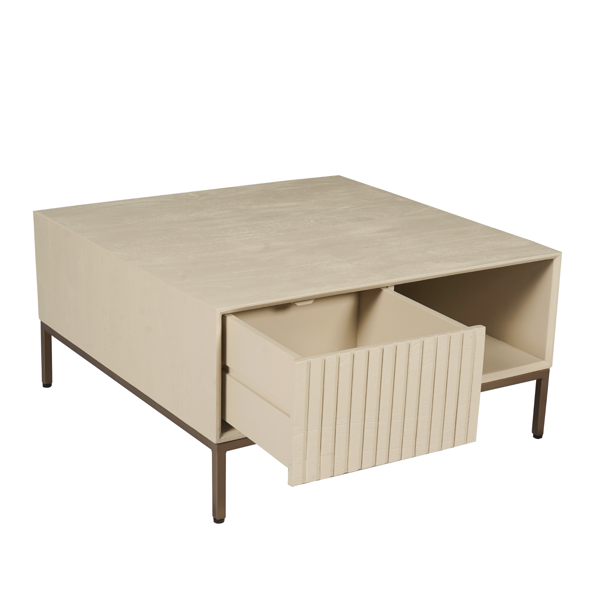 Starfurn - Salontafel Madison - Beige - 80x80x40 cm