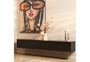 Starfurn - Tv meubel Madison - Zwart - 35x200x30 cm