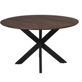 Starfurn - Eettafel Madison - Zwart - 130x130x76 cm