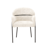 Starfurn - Eetkamerstoel Otis - Wit - 60,5x74,5x55 cm