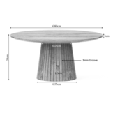 Starfurn - Salontafel Lana - Bruin - 80x80x38 cm