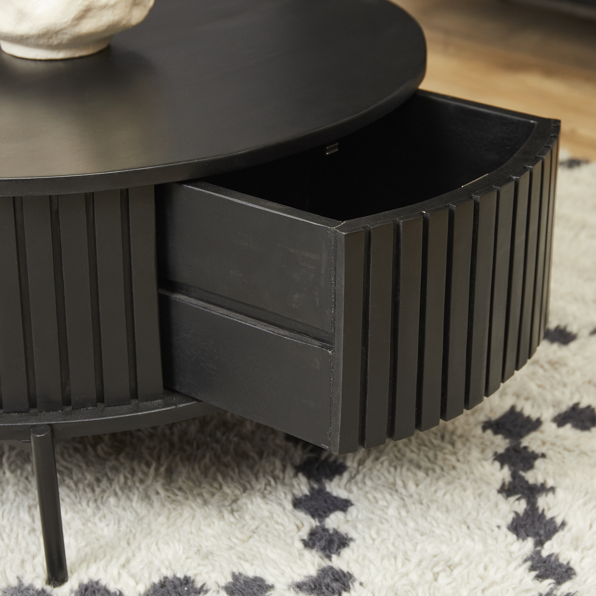 Starfurn - Salontafel Madison Black - 80 cm - Rond