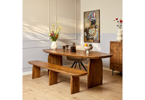 Starfurn - Eetkamerbank Tense - Bruin - 38x220x45 cm