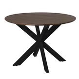 Starfurn - Eettafel Madison - Zwart - 110x110x76 cm