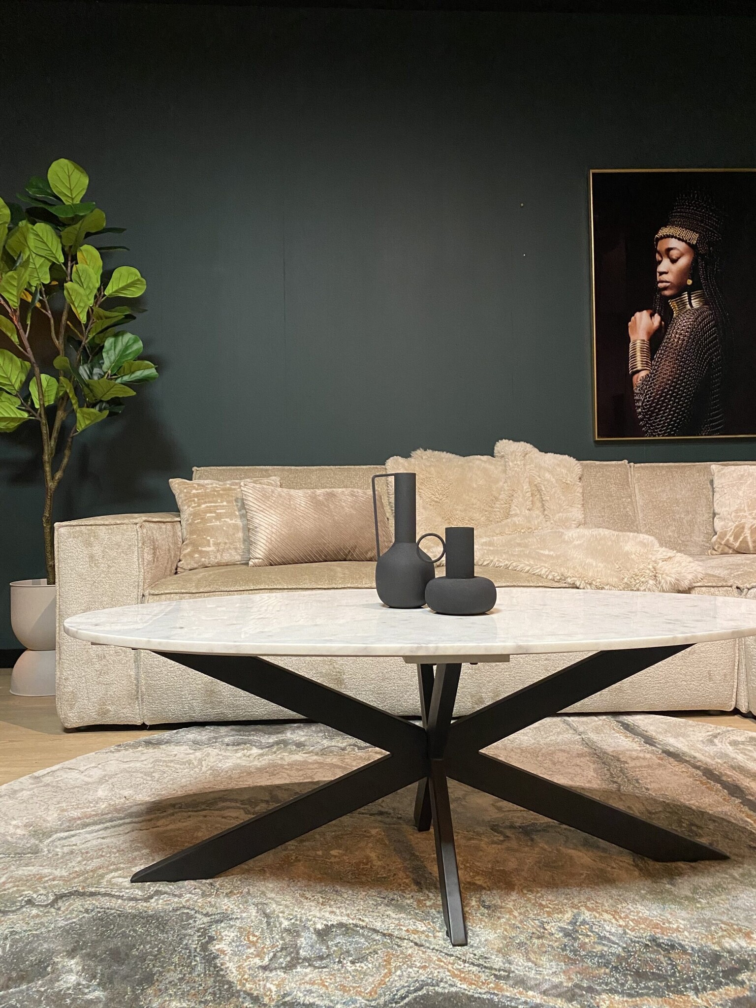 Starfurn - Salontafel Faye - Wit - 70x130x46 cm