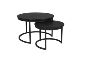 Starfurn - Salontafel Otik - Zwart - 70x70x45 cm