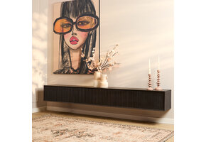 Starfurn - Tv meubel Madison - Zwart - 35x240x30 cm