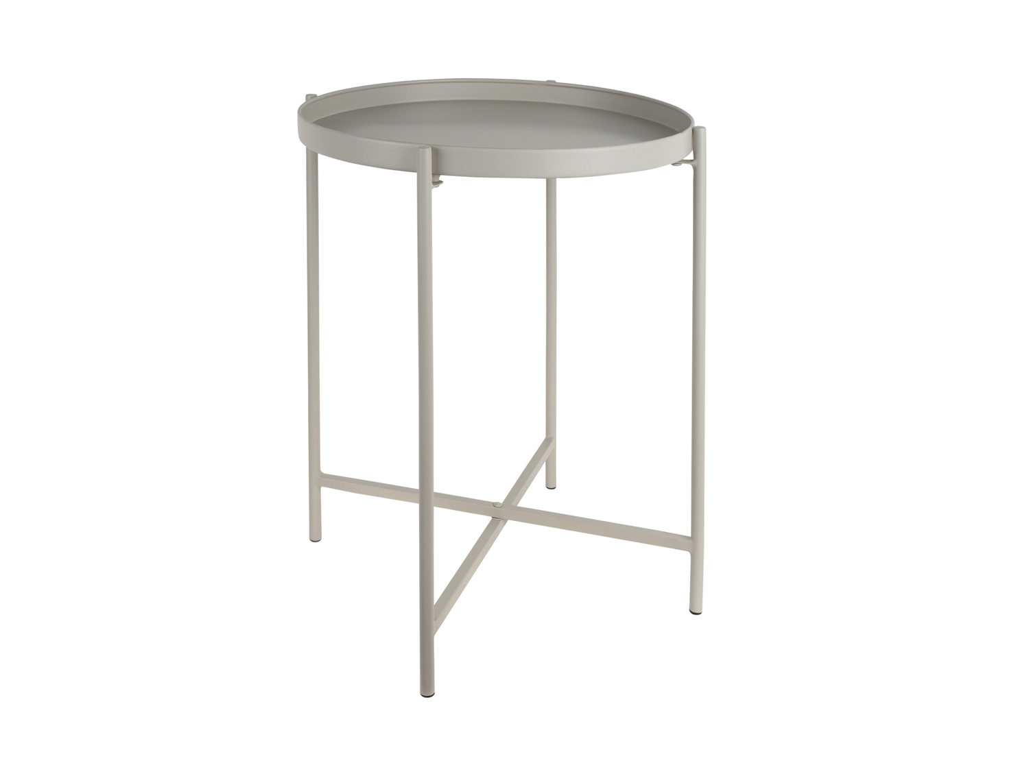 Leitmotiv - Bijzettafel Meseta - Warmgrijs