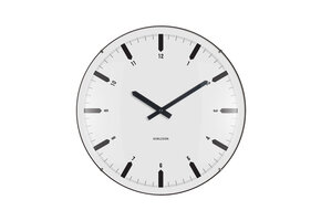 Karlsson - Wandklok Realista Dome - Wit- Ø35cm