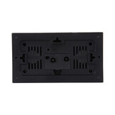 Karlsson - Wekker Lujo Rectangle - Ochre yellow & navy blue