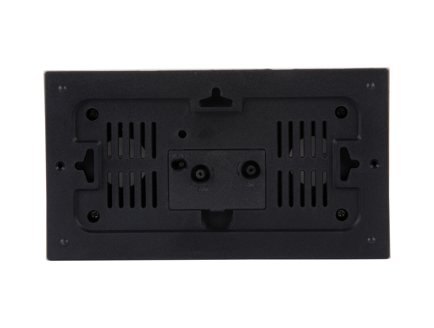 Karlsson - Wekker Lujo Rectangle - Ochre yellow & navy blue