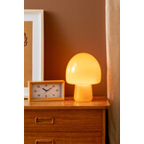 Karlsson - Wekker Lujo Rectangle - Ochre yellow & navy blue