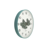 Karlsson - Wandklok Open Gear - Misty blue & jungle green- Ø40cm