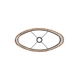 Light & Living - Lampenkap OSIRE - 45x21x32 cm - Bruin