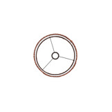 Light & Living - Lampenkap OSIRE - Ø30x32 cm - Rood