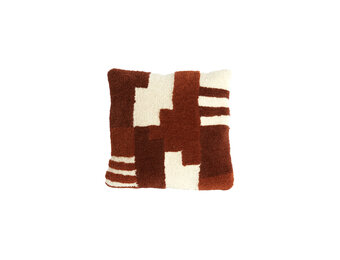 Light & Living - Sierkussen SYLINA - Ø45x10 cm - Bruin