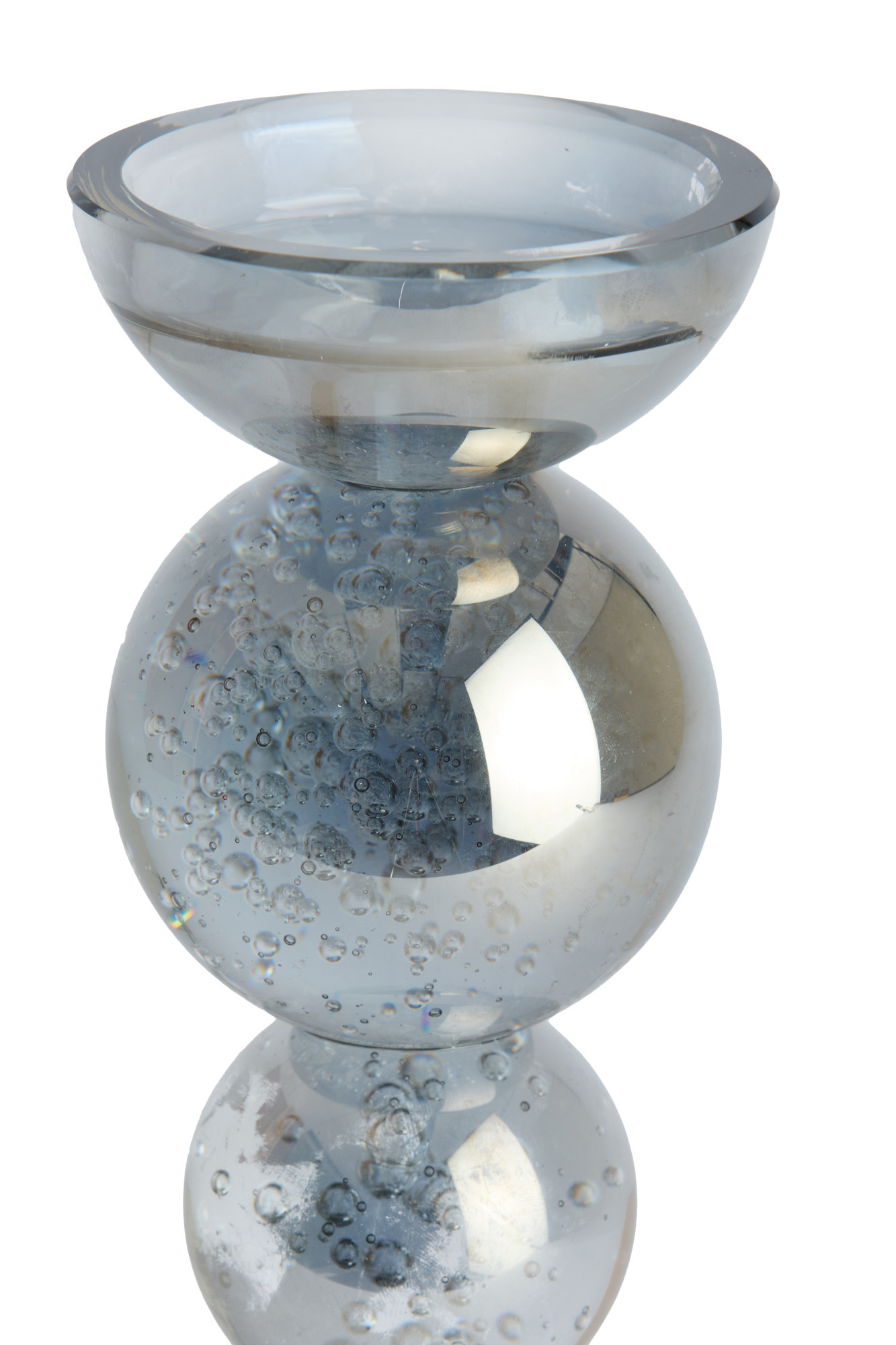 Light & Living - Kaarsenhouder ITINGA - Ø9.5x34 cm - Grijs