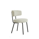 Light & Living - Eetkamerstoel HARVIE - 57x55x77 cm - Wit - Set van 2