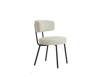 Light & Living - Eetkamerstoel HARVIE - 57x55x77 cm - Wit - Set van 2