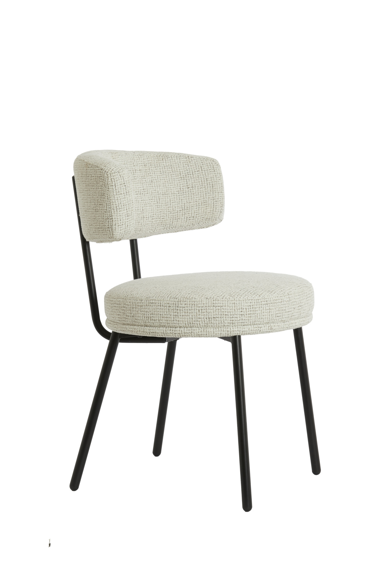 Light & Living - Eetkamerstoel HARVIE - 57x55x77 cm - Wit - Set van 2