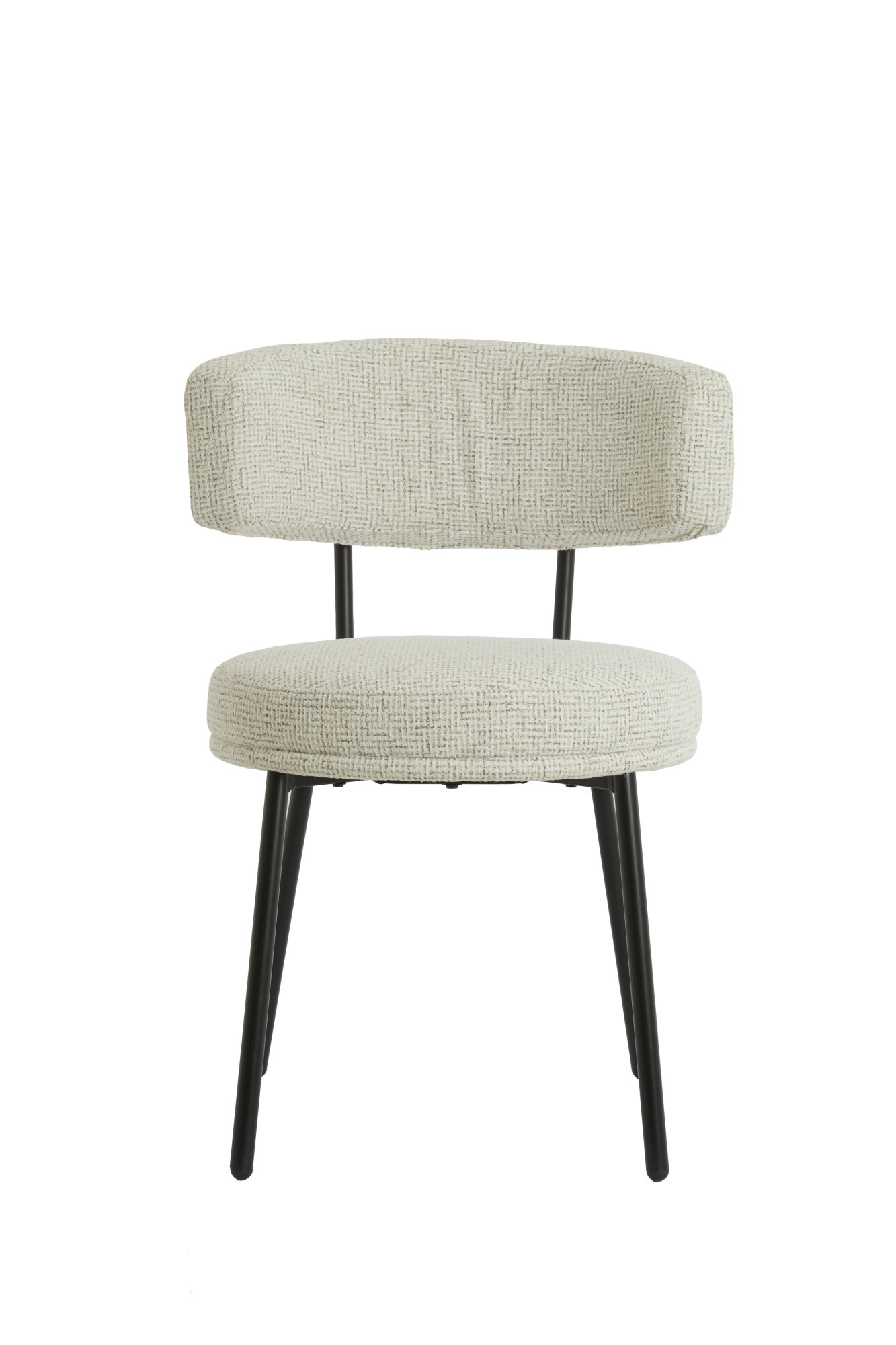 Light & Living - Eetkamerstoel HARVIE - 57x55x77 cm - Wit - Set van 2