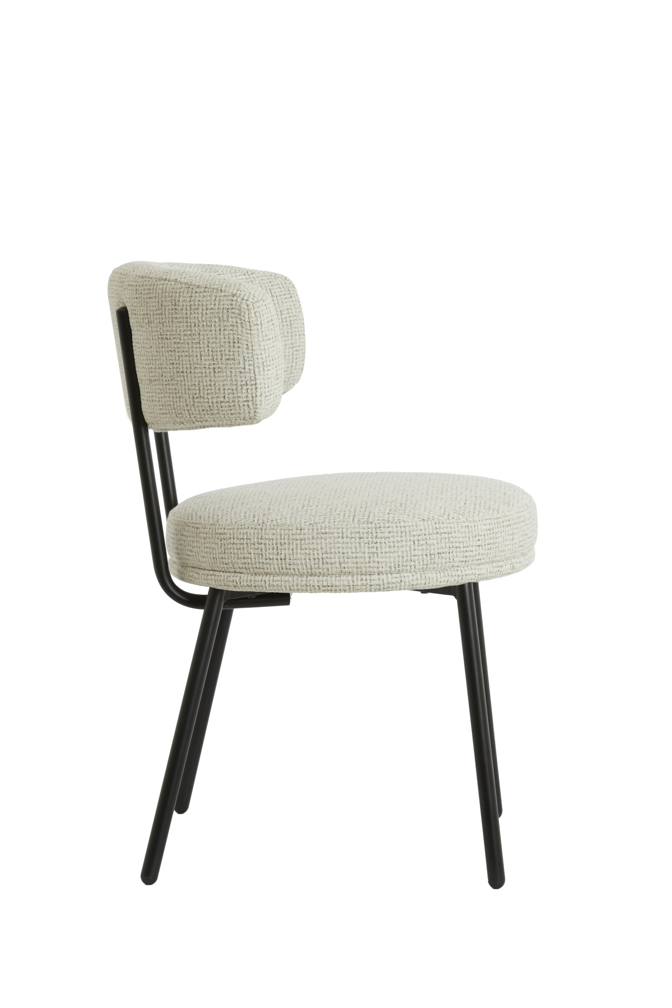 Light & Living - Eetkamerstoel HARVIE - 57x55x77 cm - Wit - Set van 2