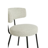 Light & Living - Eetkamerstoel HARVIE - 57x55x77 cm - Wit - Set van 2