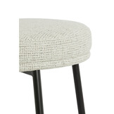 Light & Living - Eetkamerstoel HARVIE - 57x55x77 cm - Wit - Set van 2