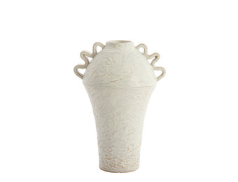 Light & Living - Vaas VOLCA - 25x20x35 cm - Wit