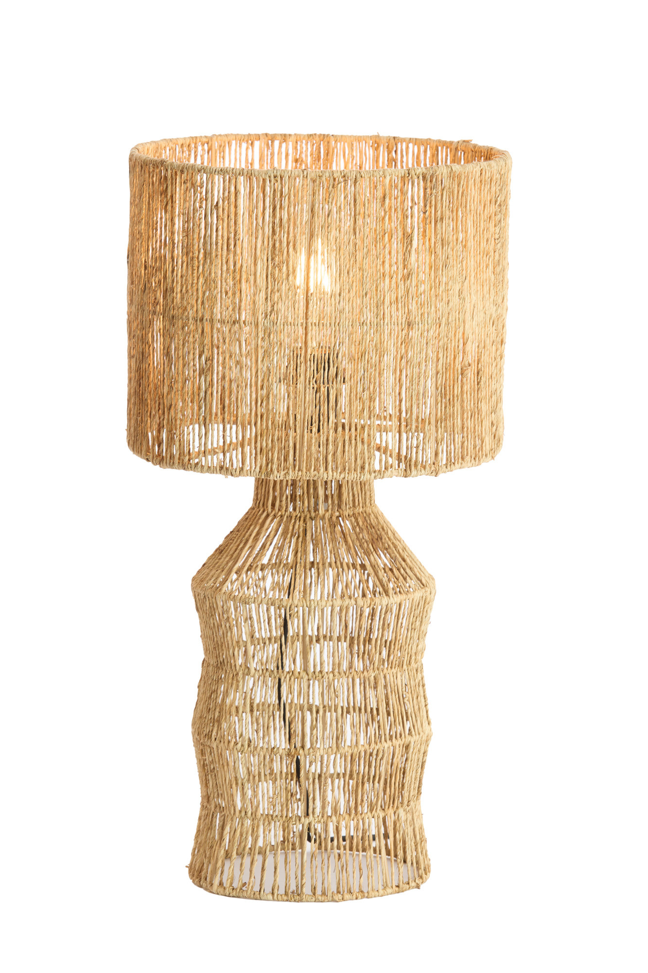 Light & Living - Tafellamp TIDEA - Ø28x56 cm - Bruin