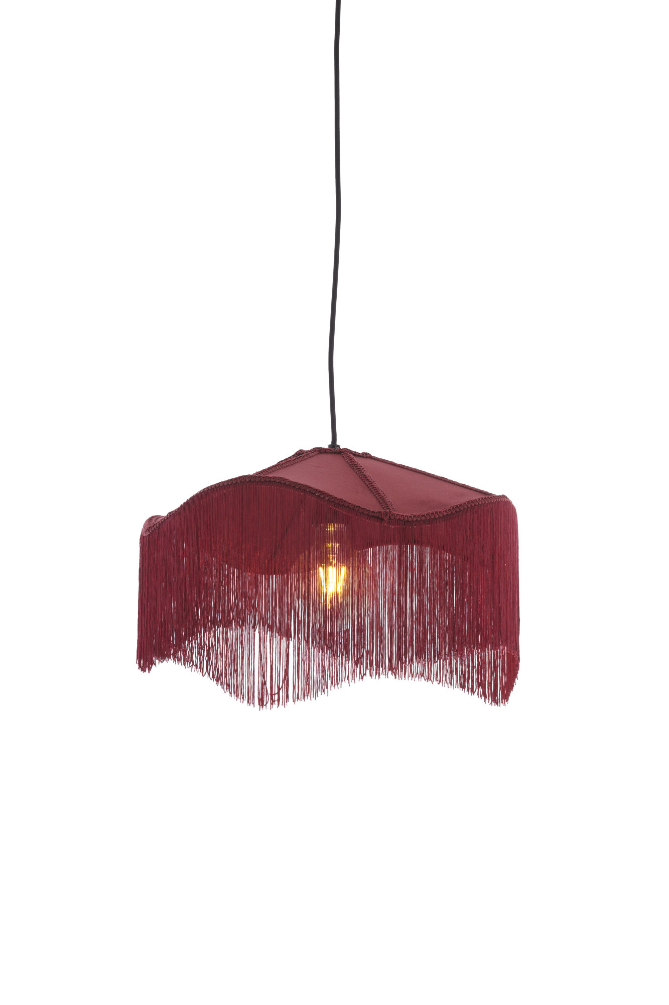 Light & Living - Hanglamp TIFFANY - Ø40x26 cm - Rood